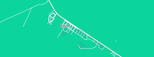 Map showing the location of Elliott Police Station in Elliott, NT 862