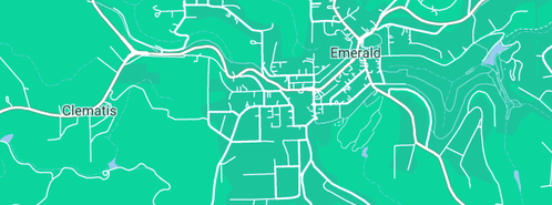 Map showing the location of Polychromatics Articrafts in Emerald, VIC 3782
