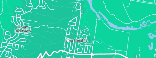 Map showing the location of Removalist Penrith in Emu Heights, NSW 2750