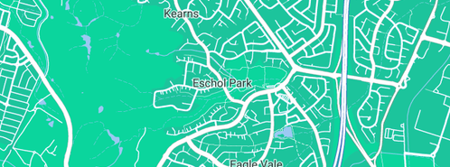 Map showing the location of Macarthur's Best Lawn Mowing in Eschol Park, NSW 2558