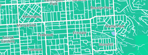 Map showing the location of Andrew Ide Website Design in Erindale, SA 5066