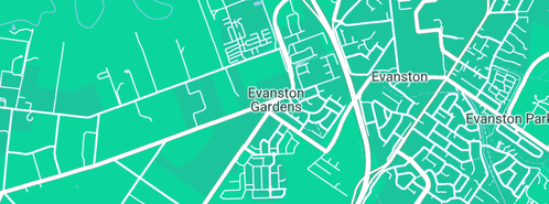Map showing the location of Young's Bus Service in Evanston Gardens, SA 5116