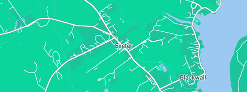 Map showing the location of Commonwealth Bank in Exeter, TAS 7275