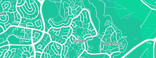 Map showing the location of Magic Kitchens in Fadden, ACT 2904