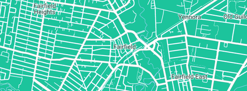 Map showing the location of Shell Fairfield in Fairfield, NSW 2165