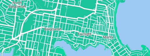 Map showing the location of Fox J Building in Fairlight, NSW 2094