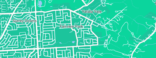 Map showing the location of Don Millestead Lawn & Garden in Fairview Park, SA 5126
