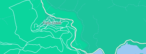 Map showing the location of Four Seasons Chalet in Falls Creek, VIC 3699