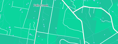 Map showing the location of LW & JKA Earthmoving in Falls Creek, NSW 2540