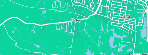 Map showing the location of Simpson Shirley J.P. in Farley, NSW 2320