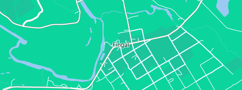 Map showing the location of Fingal Hotel in Fingal, TAS 7214