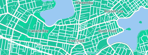 Map showing the location of Stuart's Tree Service in Five Dock, NSW 2046