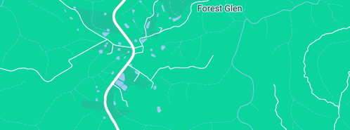 Map showing the location of Hydrojet Drain Cleaning Sydney in Forest Glen, NSW 2157