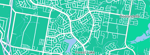 Map showing the location of BOQ Forest Lake in Forest Lake, QLD 4078