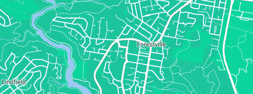 Map showing the location of Reflections Mobile Vehicle Cleaning & Detailing in Forestville, NSW 2087