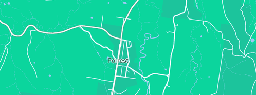 Map showing the location of River Lake House in Forrest, VIC 3236