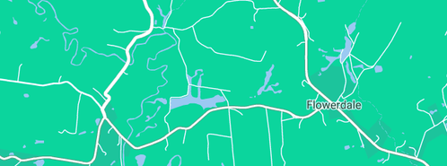 Map showing the location of Flowerdale Pet Resort in Flowerdale, TAS 7325