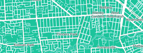 Map showing the location of KESAB (Keep S.A. Beautiful) in Flinders Park, SA 5025