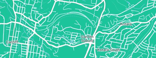 Map showing the location of Cardiff Commercial Refrigeration in Garden Suburb, NSW 2289