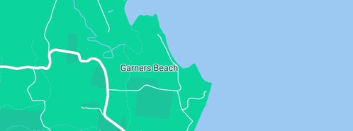 Map showing the location of Pool sanctuary in Garners Beach, QLD 4852