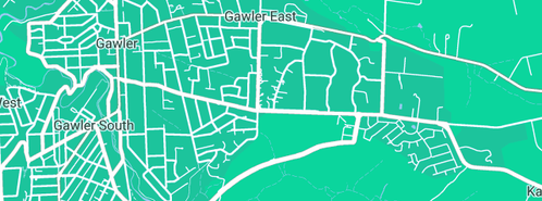 Map showing the location of Gawler Motor Rewinders in Gawler East, SA 5118