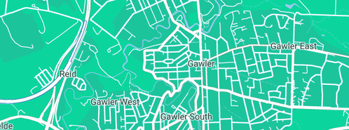 Map showing the location of MGA Insurance Brokers in Gawler, SA 5118