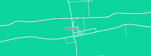 Map showing the location of Geranium Community Store in Geranium, SA 5301