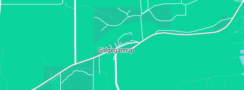 Map showing the location of Gidgegannup Contractors in Gidgegannup, WA 6083
