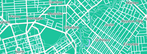 Map showing the location of Absolute Graphic & Web in Gilberton, SA 5081