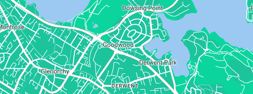 Map showing the location of Envirocycle in Goodwood, TAS 7010
