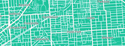 Map showing the location of Goodwood Dental in Goodwood, SA 5034