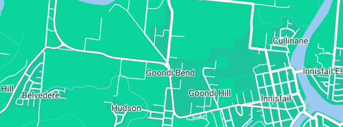 Map showing the location of Coral Coast Veterinary Services in Goondi Bend, QLD 4860