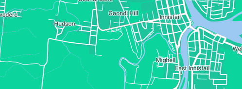 Map showing the location of Mobile Windscreens & Tinting Innisfail/Tully in Goondi Hill, QLD 4860