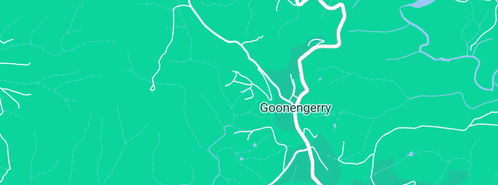 Map showing the location of The Little Red Cottage in Goonengerry, NSW 2482