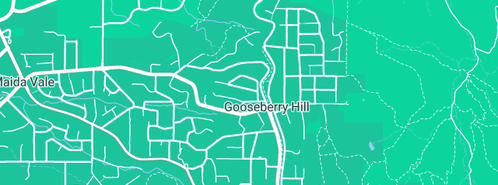 Map showing the location of Catholic Church in Gooseberry Hill, WA 6076