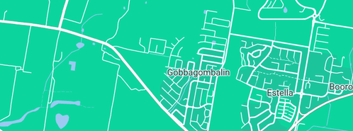 Map showing the location of Saint Martin's College in Gobbagombalin, NSW 2650
