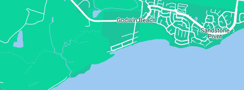 Map showing the location of Moreton Bay Concrete Cutting in Godwin Beach, QLD 4511