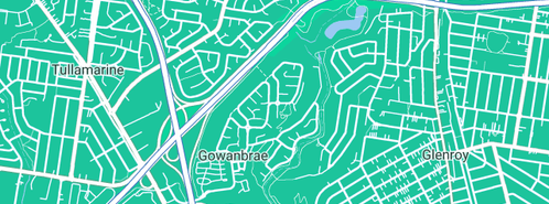 Map showing the location of Rennew Homes in Gowanbrae, VIC 3043