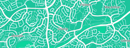 Map showing the location of Aquatic Obsessions in Gowrie, ACT 2904