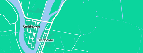 Map showing the location of The Old Gladstone Post Office Antiques in Gladstone, NSW 2440