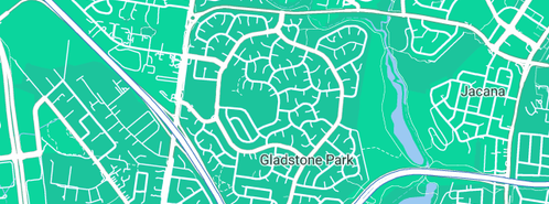 Map showing the location of Beauty Cove in Gladstone Park, VIC 3043