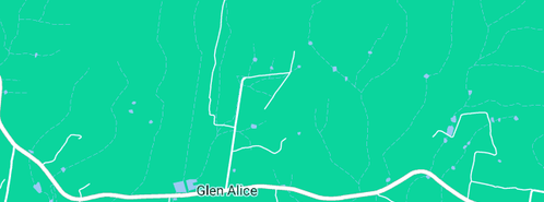 Map showing the location of Jacaranda Cottage in Glen Alice, NSW 2849