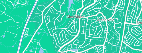 Map showing the location of Len Stanford Electrician in Glen Alpine, NSW 2560