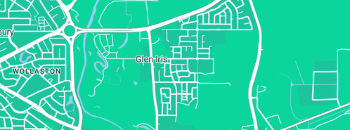 Map showing the location of MTV Plumbing & Gas in Glen Iris, WA 6230