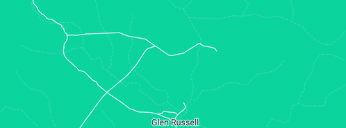 Map showing the location of Outback Orchard in Glen Russell, QLD 4880