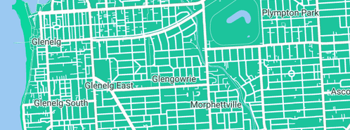 Map showing the location of Torrens Connect - Glengowrie Tram Depot in Glengowrie, SA 5044