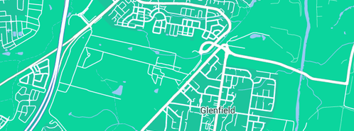 Map showing the location of XetoWare in Glenfield, NSW 2167