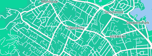 Map showing the location of HAMST in Glenorchy, TAS 7010