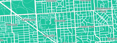 Map showing the location of Interior Systems & Furniture in Glenside, SA 5065