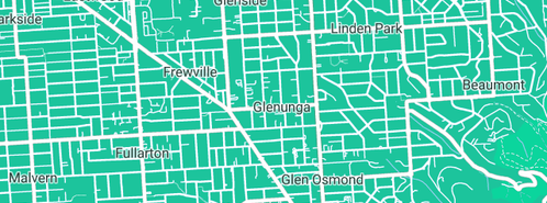 Map showing the location of Scuba Scene in Glenunga, SA 5064